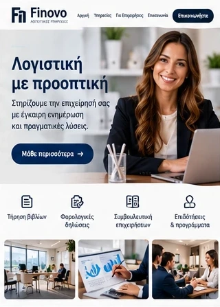 Σχέδιο ιστοσελίδας για Λογιστικό γραφείο